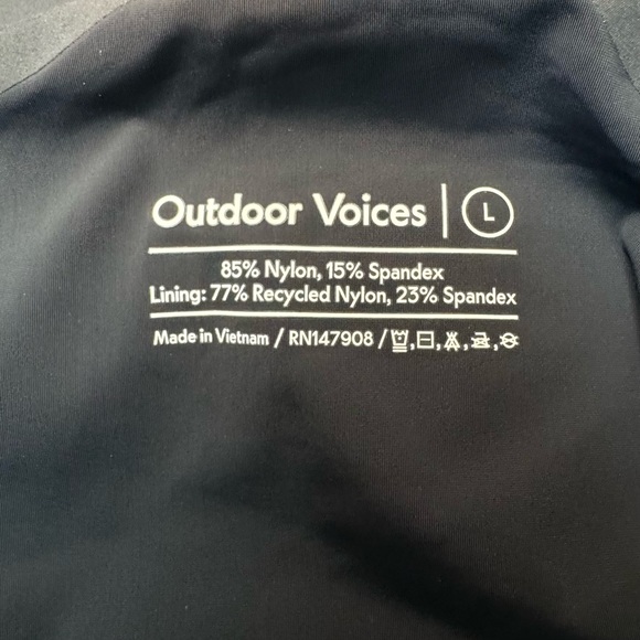 Outdoor Voices The Exercise Dress Black Size Large NWT | Built-In Shorts - Picture 9 of 10